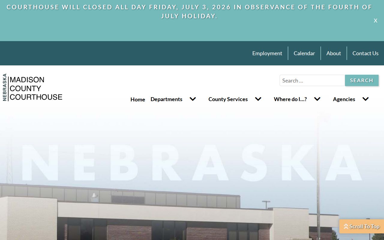 Madison County criminal history courthouse and government portal