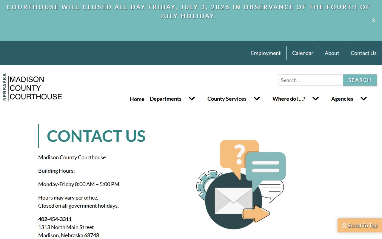 Madison County criminal records courthouse directory