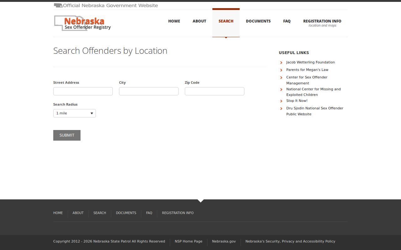 Madison County sex offender location and radius search